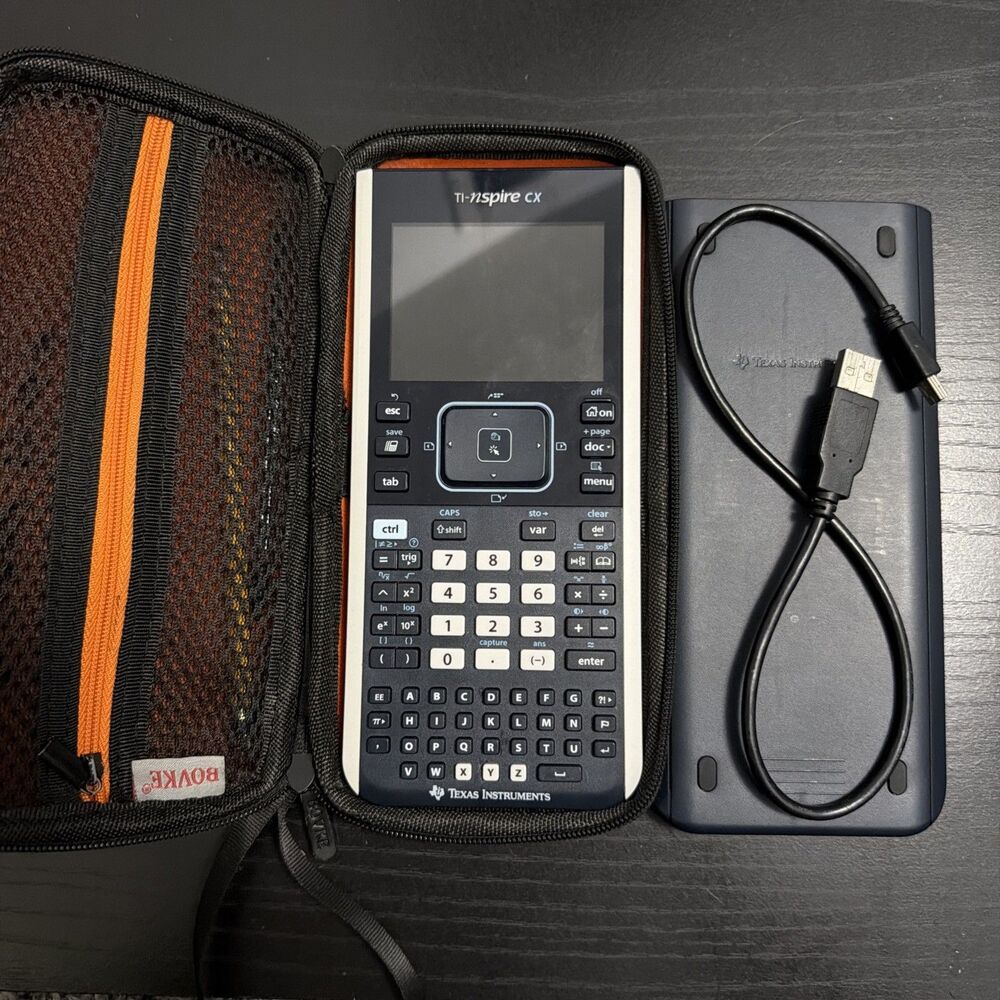 Texas Instruments TI-Nspire Graphing Calculator with Cover and Charger (Tested)